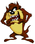 Taz,le diable de ...rendu célèbre grâce à Bugs Bunny :-)